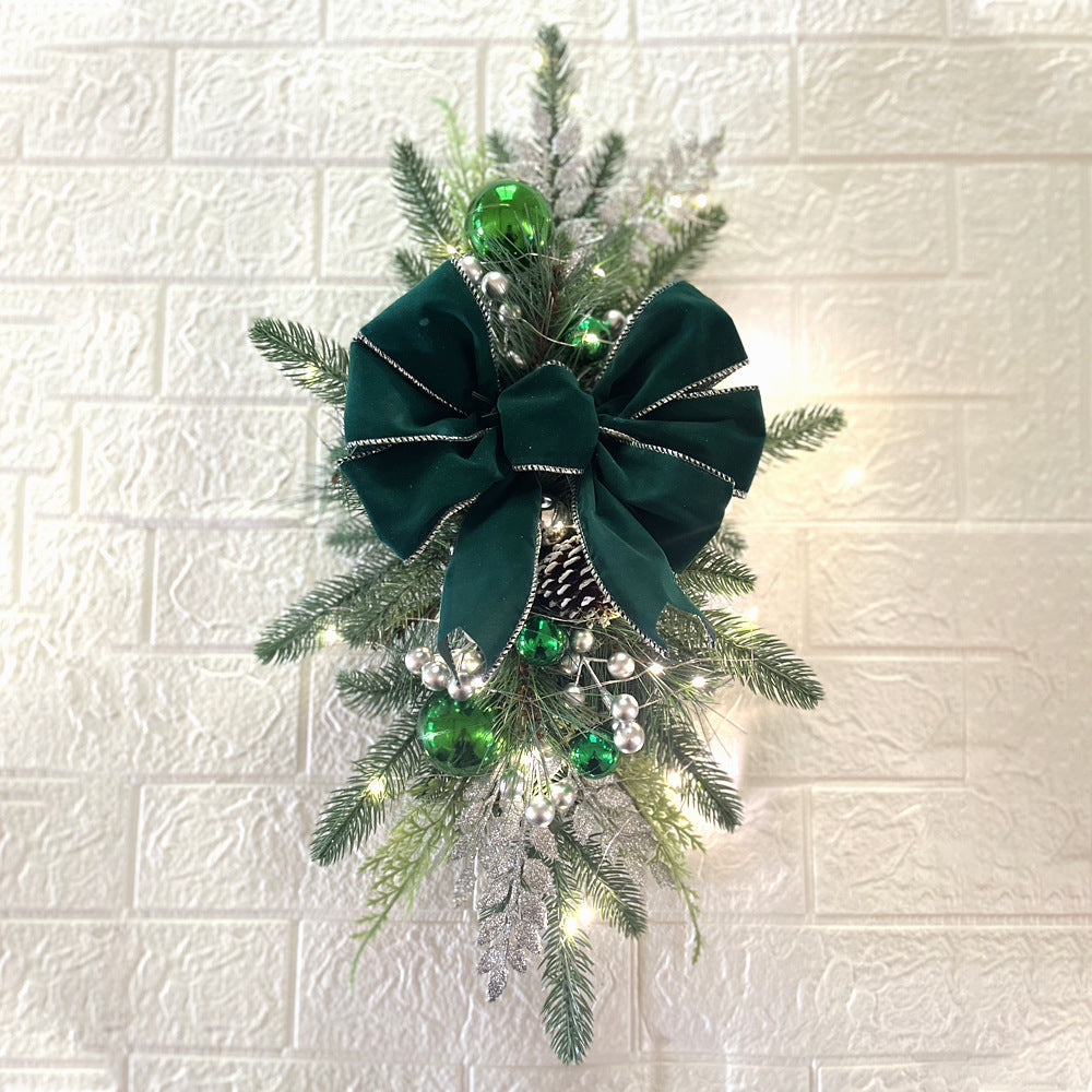 4-Christmas Stair Decoration Stair Garland Hangings Christmas Scandinavian Home Scene Layout Christmas Amazon New Products