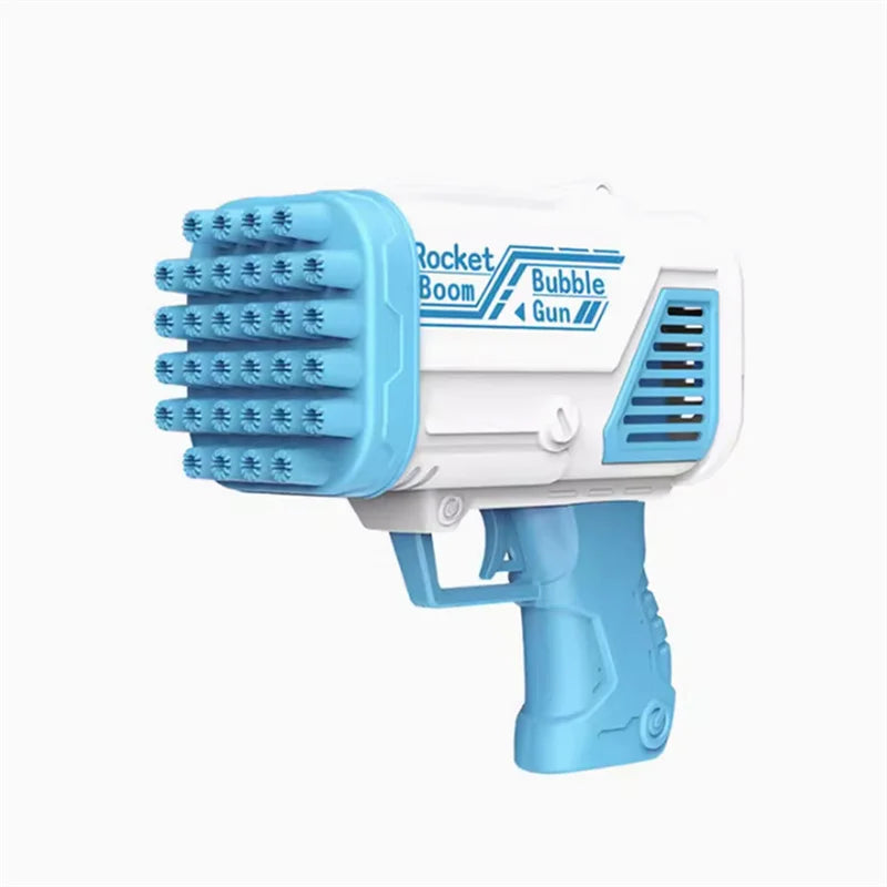 32-Hole Gatling Bubble Gun – Automatic Handheld Toy for Kids (No Batteries & Bubbles)