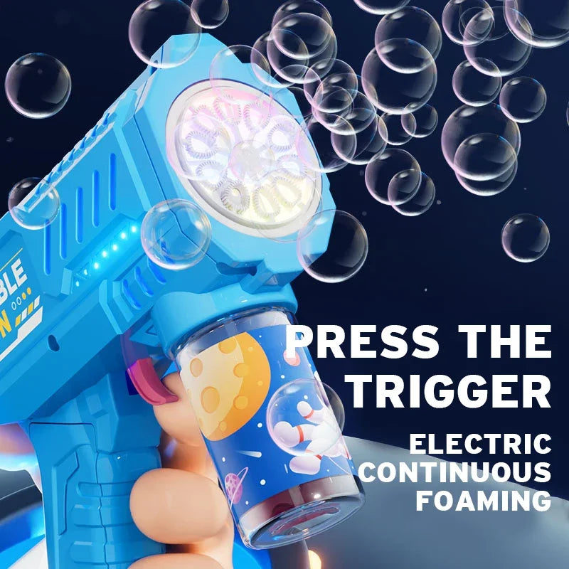 1-Automatic Bubble Gun – Rocket Bubble Machine Toy for Kids