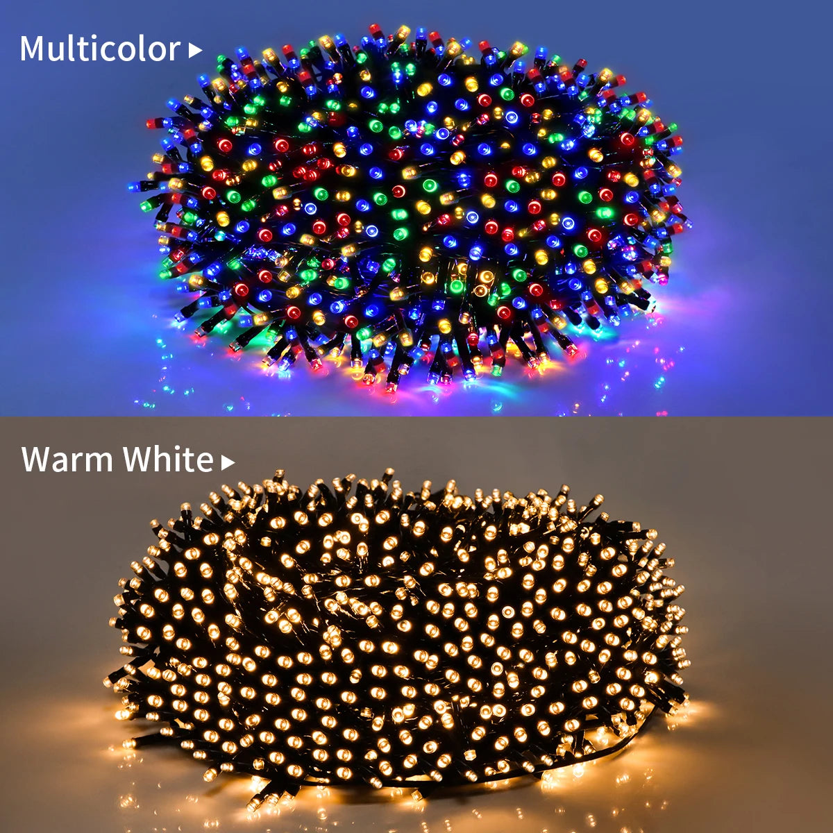 10M-100M Fairy Lights LED String Garland AC-Christmas Light Waterproof Outdoor Indoor For Tree Street Wedding Party 2026 Decoration