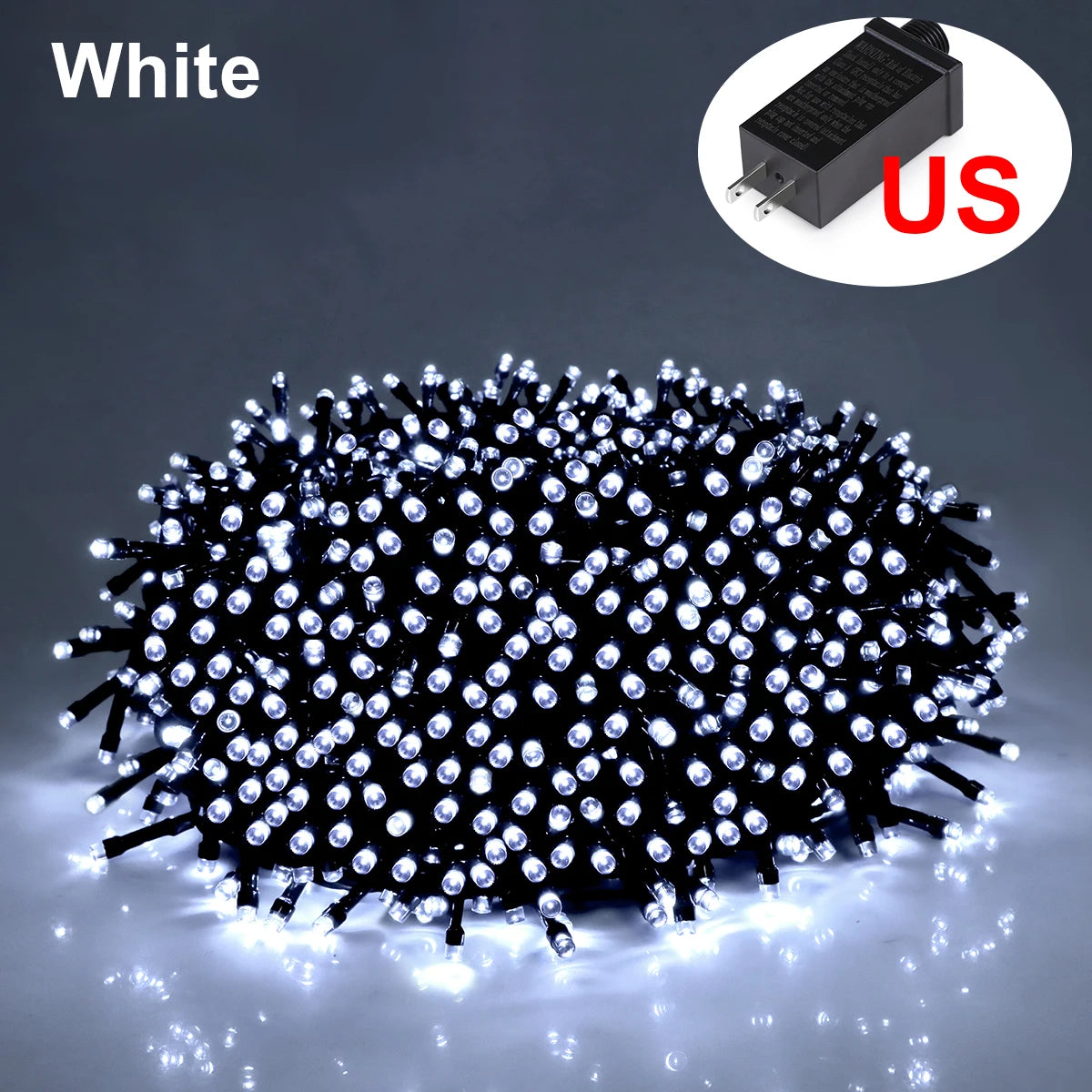 10M-100M Fairy Lights LED String Garland AC-Christmas Light Waterproof Outdoor Indoor For Tree Street Wedding Party 2026 Decoration