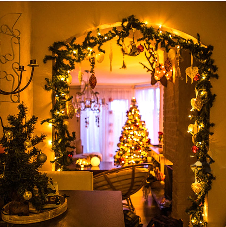 10M-100M Fairy Lights LED String Garland AC-Christmas Light Waterproof Outdoor Indoor For Tree Street Wedding Party 2026 Decoration