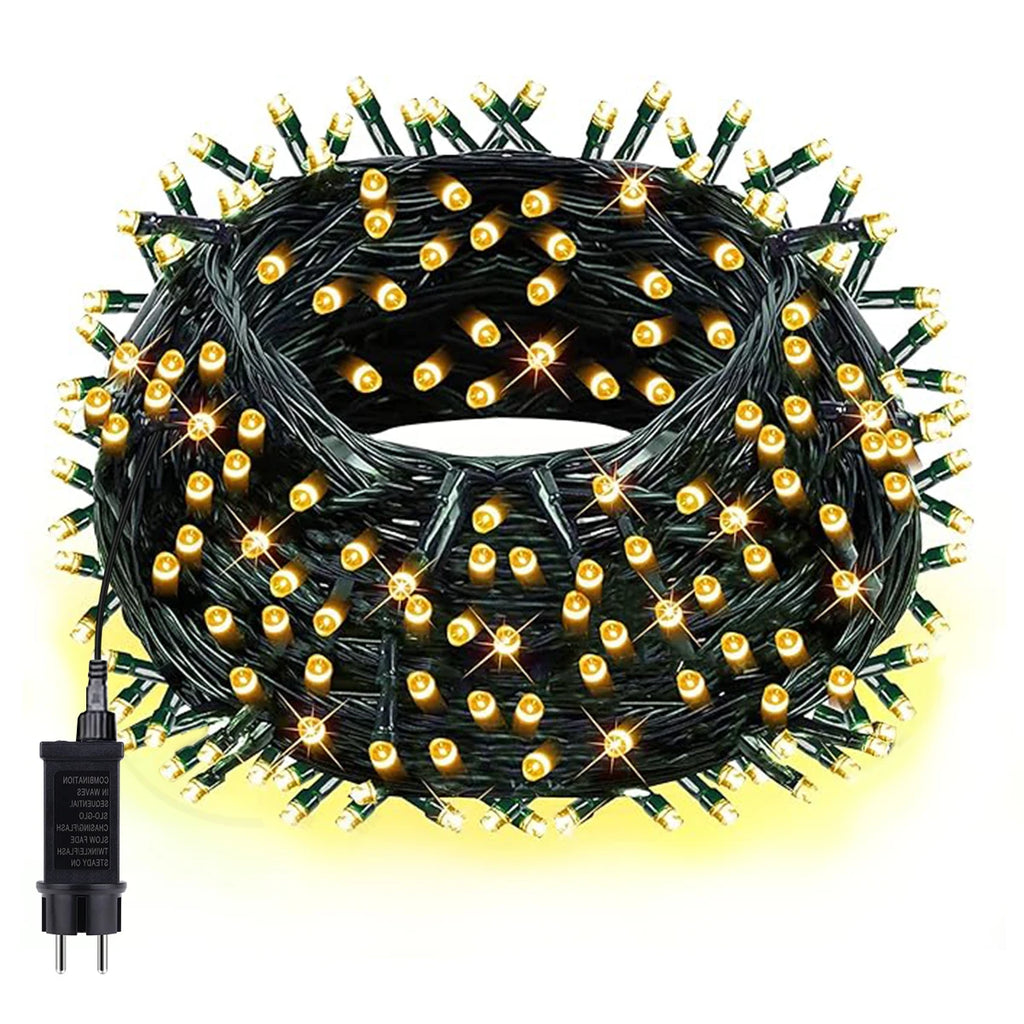 10M-100M Fairy Lights LED String Garland AC-Christmas Light Waterproof Outdoor Indoor For Tree Street Wedding Party 2026 Decoration