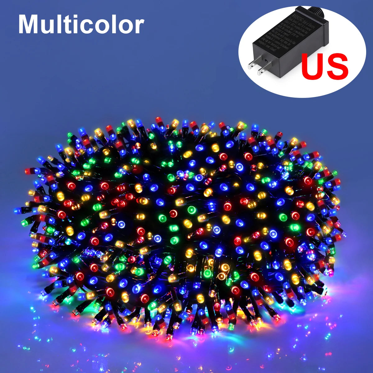 10M-100M Fairy Lights LED String Garland AC-Christmas Light Waterproof Outdoor Indoor For Tree Street Wedding Party 2026 Decoration