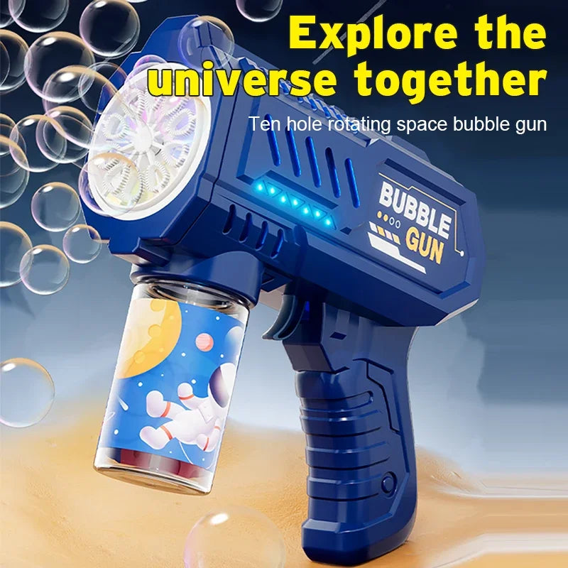 1-Automatic Bubble Gun – Rocket Bubble Machine Toy for Kids