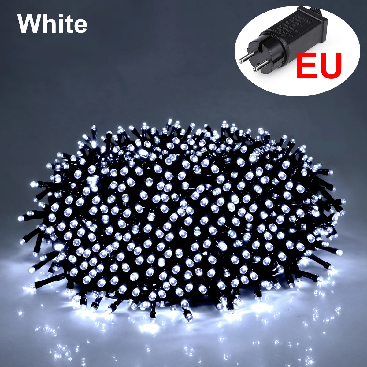 10M-100M Fairy Lights LED String Garland AC-Christmas Light Waterproof Outdoor Indoor For Tree Street Wedding Party 2026 Decoration