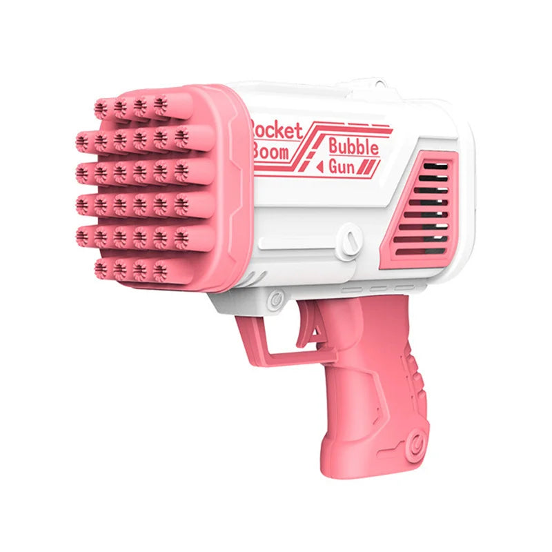 32-Hole Gatling Bubble Gun – Automatic Handheld Toy for Kids (No Batteries & Bubbles)